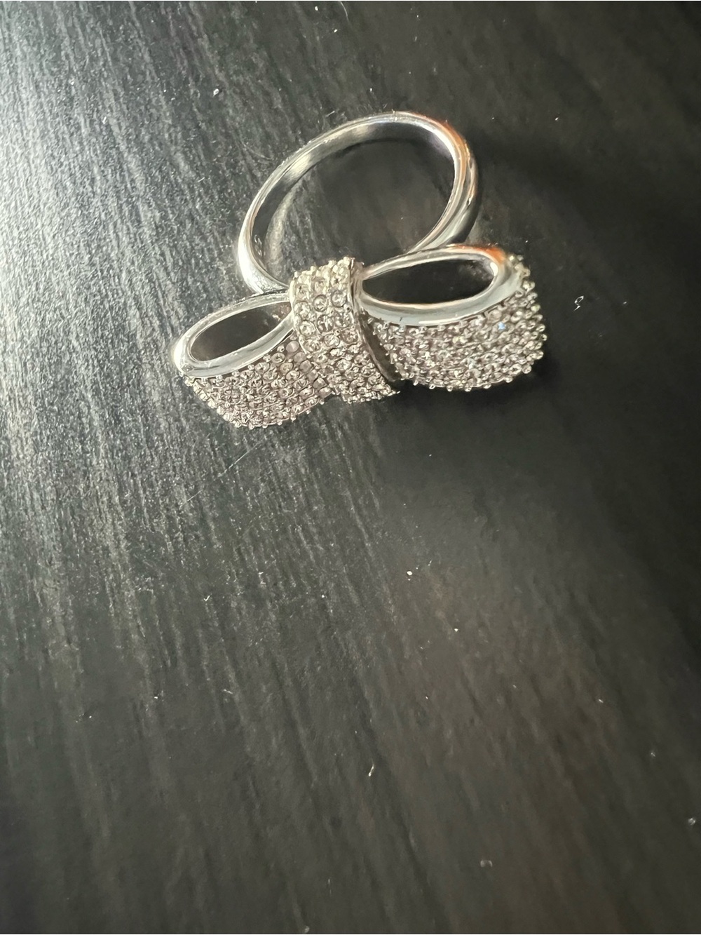 Swarovski bow ring